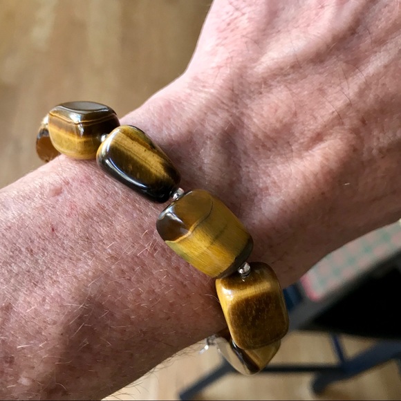 Jewelry - TIGERS EYE 8” STERLING TOGGLE BRACELET